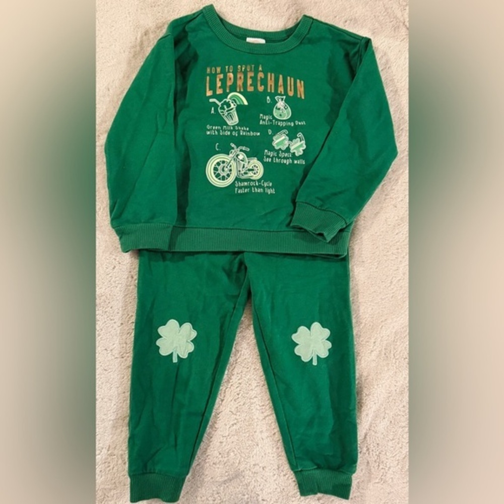 Green Leprechaun Graphic Set